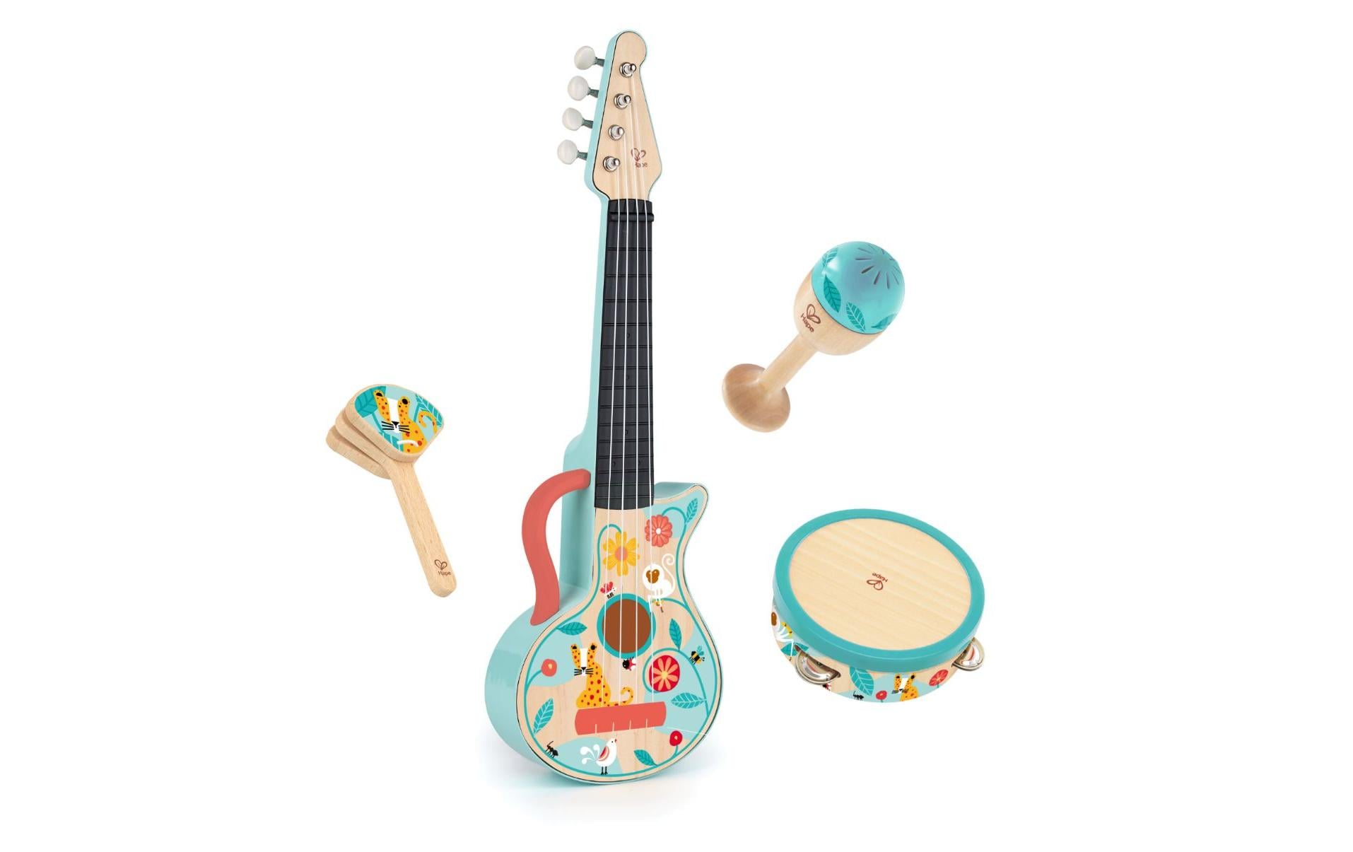 Hape Spielzeug-Musikinstrument »4 in 1 Ukulele-Instrumentenset« Hape Spielzeug-Musikinstrument »4 in 1 Ukulele-Instrumentenset« von Hape