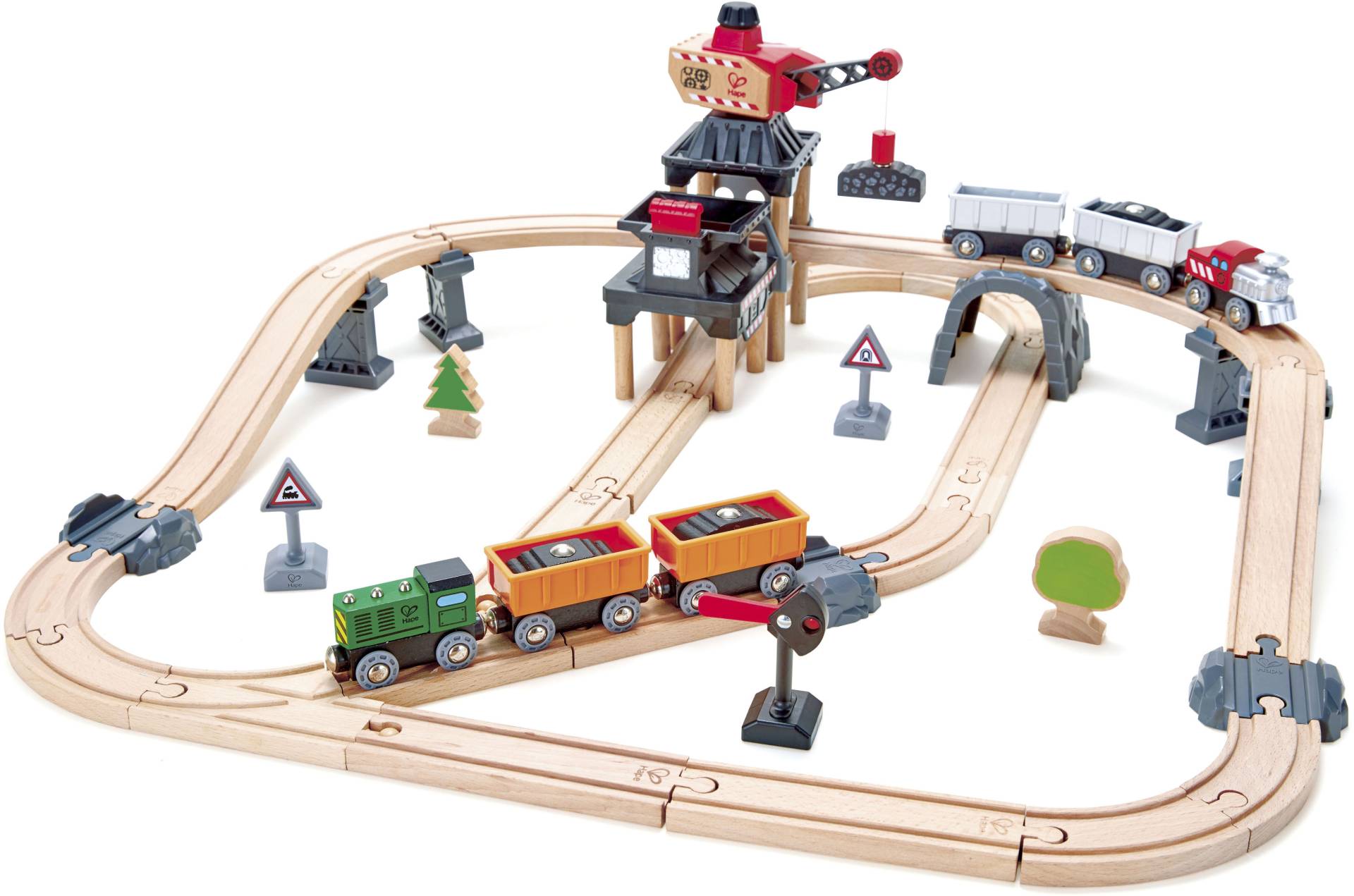 Hape Spielzeugeisenbahn-Gebäude »Bergbau-Set«, (Set, 64 tlg.), FSC®- schützt Wald - weltweit von Hape