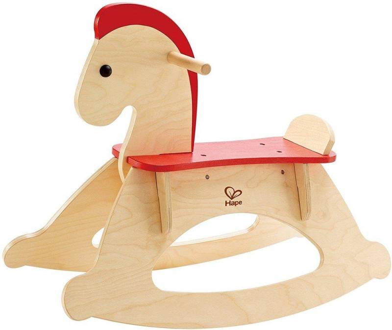 Mitwachsendes Schaukelpferd| Holzschaukelpferd Für Kinder, Schaukelpferd Zur Schulung Des Gleichgewichts Mit Flexibel Einstellbarer Rückenlehne Und Schutzbügel Unisex  ONE SIZE von Hape