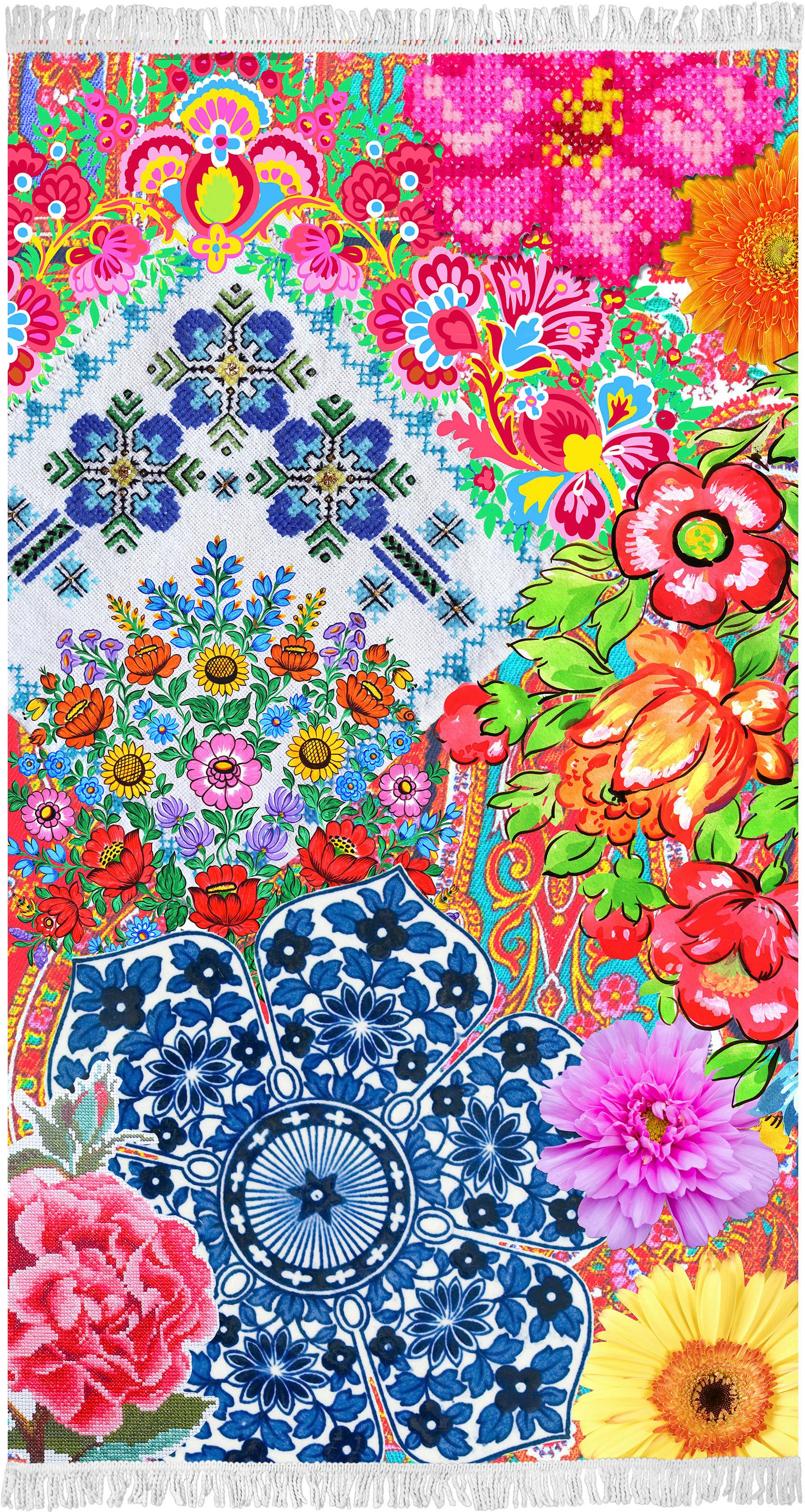 Happiness Strandtuch »Zaira«, (1 St., Strandtuch 100 x 180 cm), mit Blumenmandala von Happiness