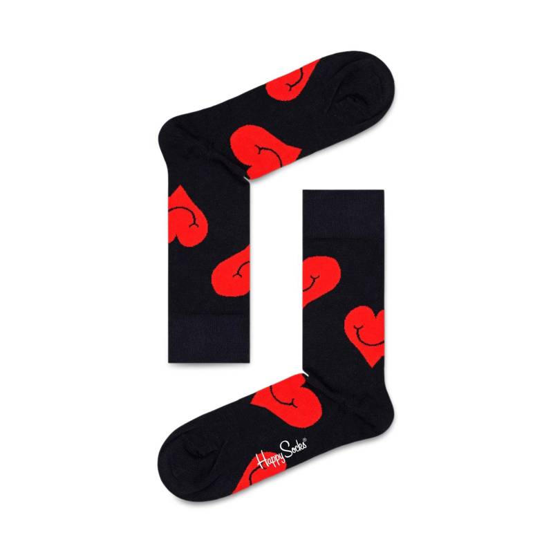 Duopack, Wadenlange Socken Damen Black 36-40 von Happy Socks