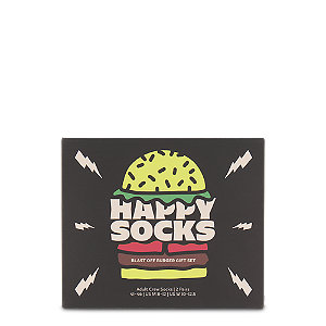 Happy Socks Blast Off Burger Herren Socken Geschenkbox 41-46 von Happy Socks