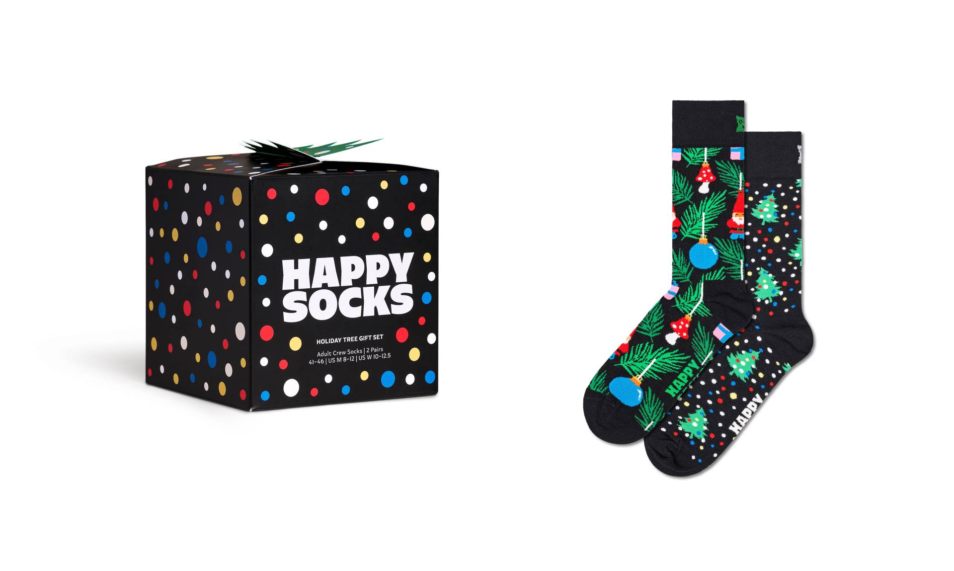 Happy Socks Langsocken, (2er Pack), mit weihnachtlichen Motiven von Happy Socks