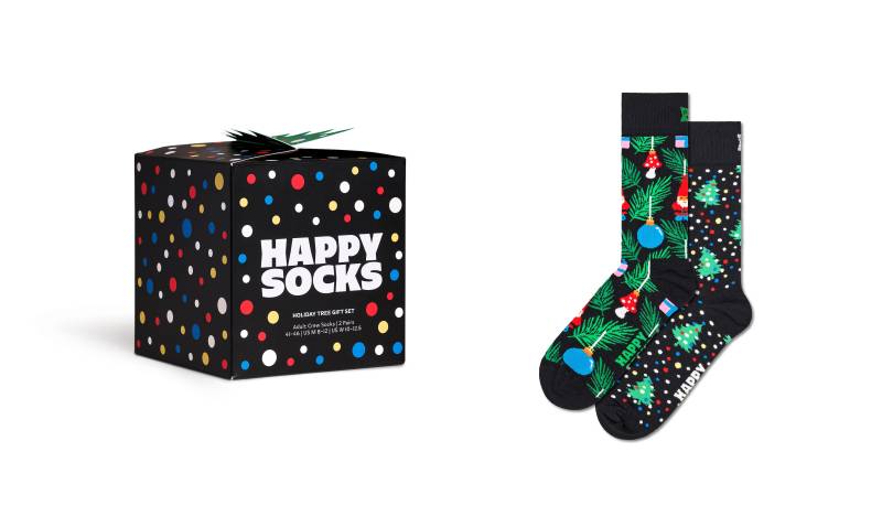 Happy Socks Langsocken, (Box, 2er-Pack), mit weihnachtlichen Motiven von Happy Socks