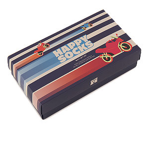 Happy Socks Navy Geschenkbox Herren Socken 41-46 von Happy Socks