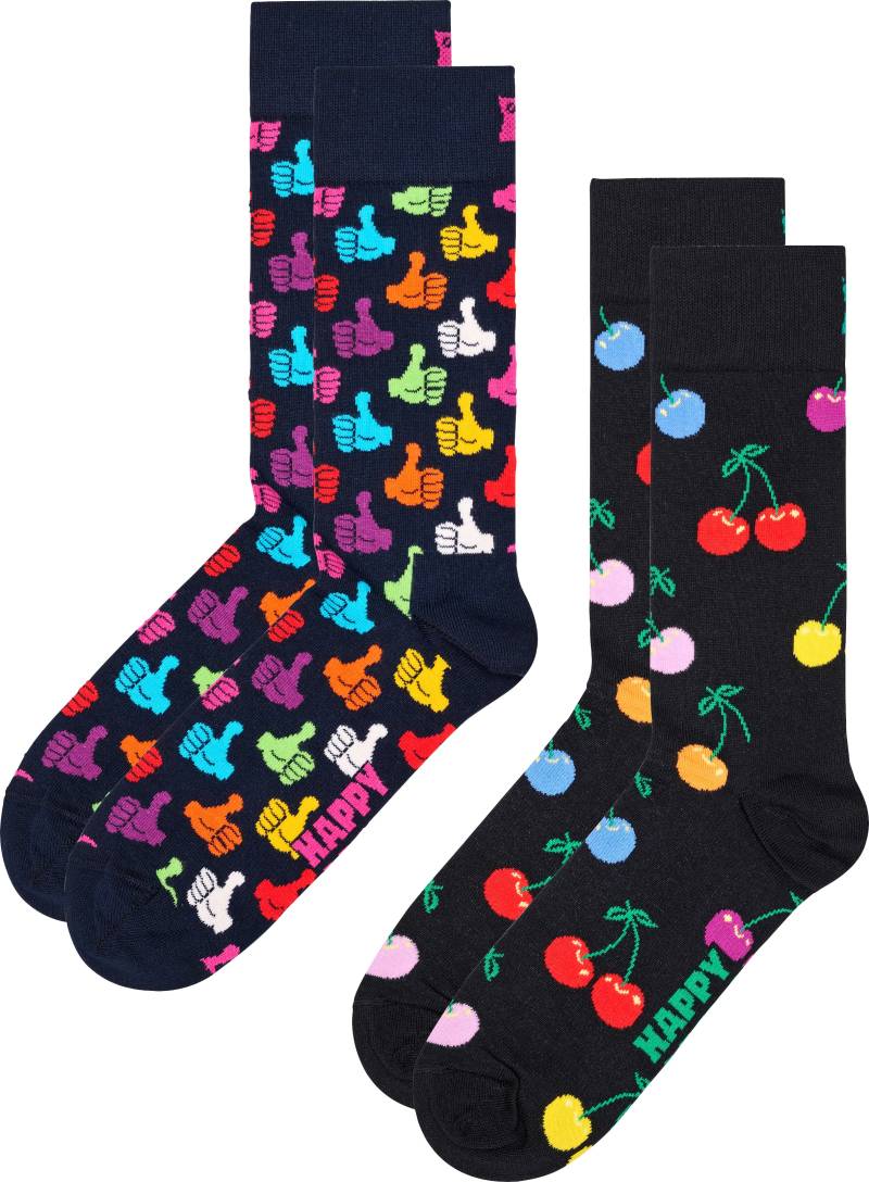 Happy Socks Socken, (2er Pack), Cherry & Thumbs Up Socks von Happy Socks