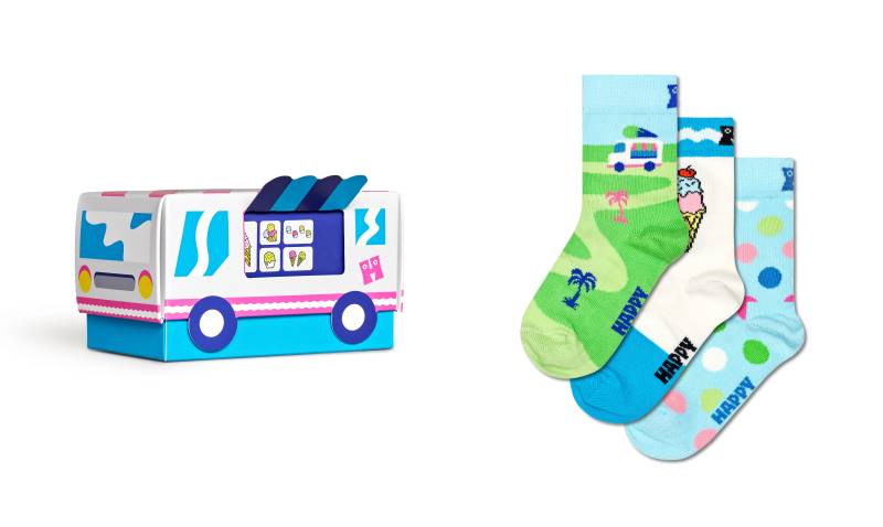 Happy Socks Socken, (3er Pack), Pet House Gift Set von Happy Socks