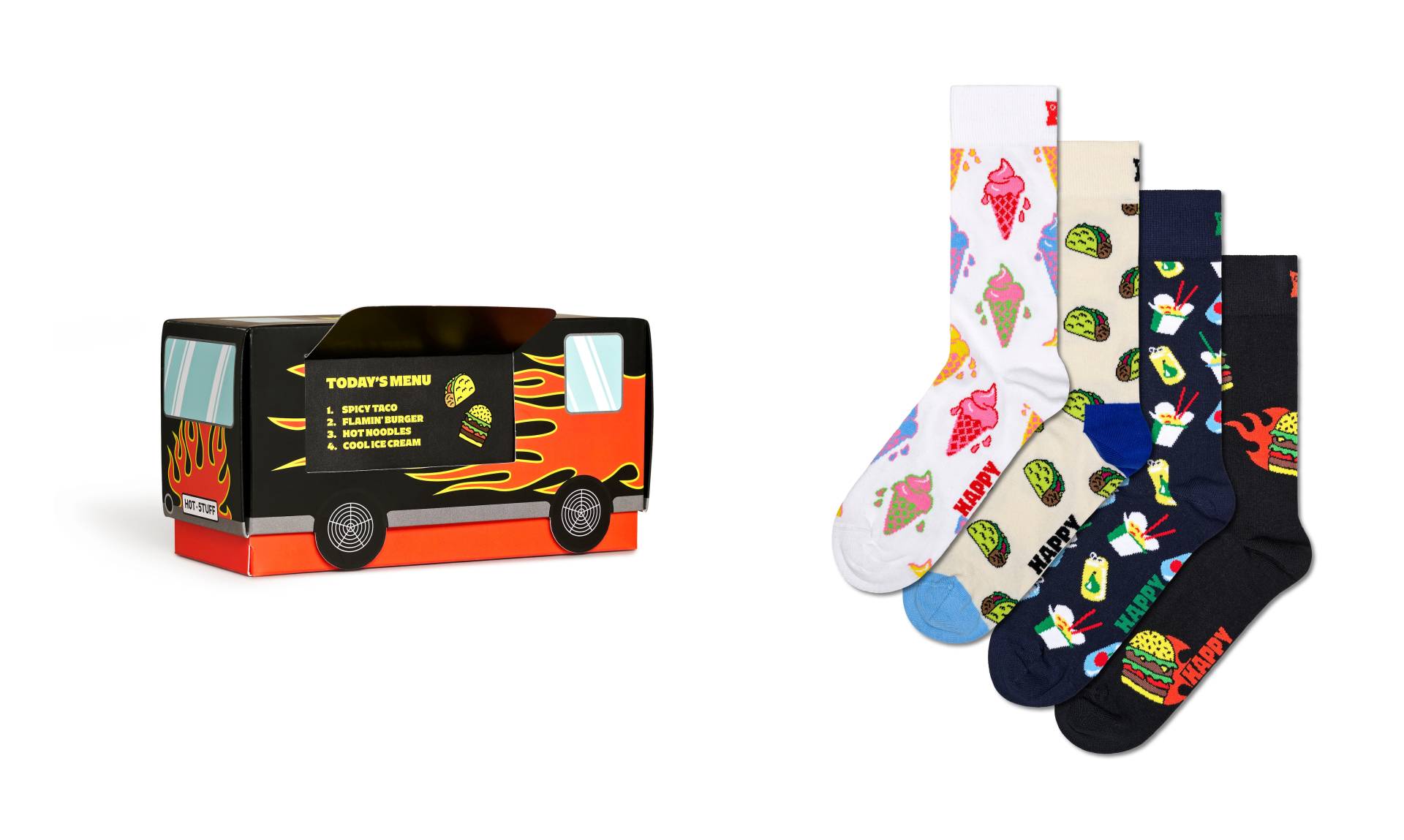 Happy Socks Socken, (4 Paar), Auto-Gift-Set von Happy Socks