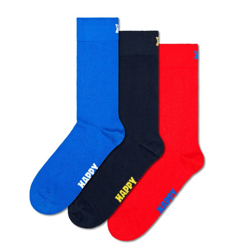 Happy Socks Socken, (3er Pack), in verschiedenen Farbvarianten von Happy Socks