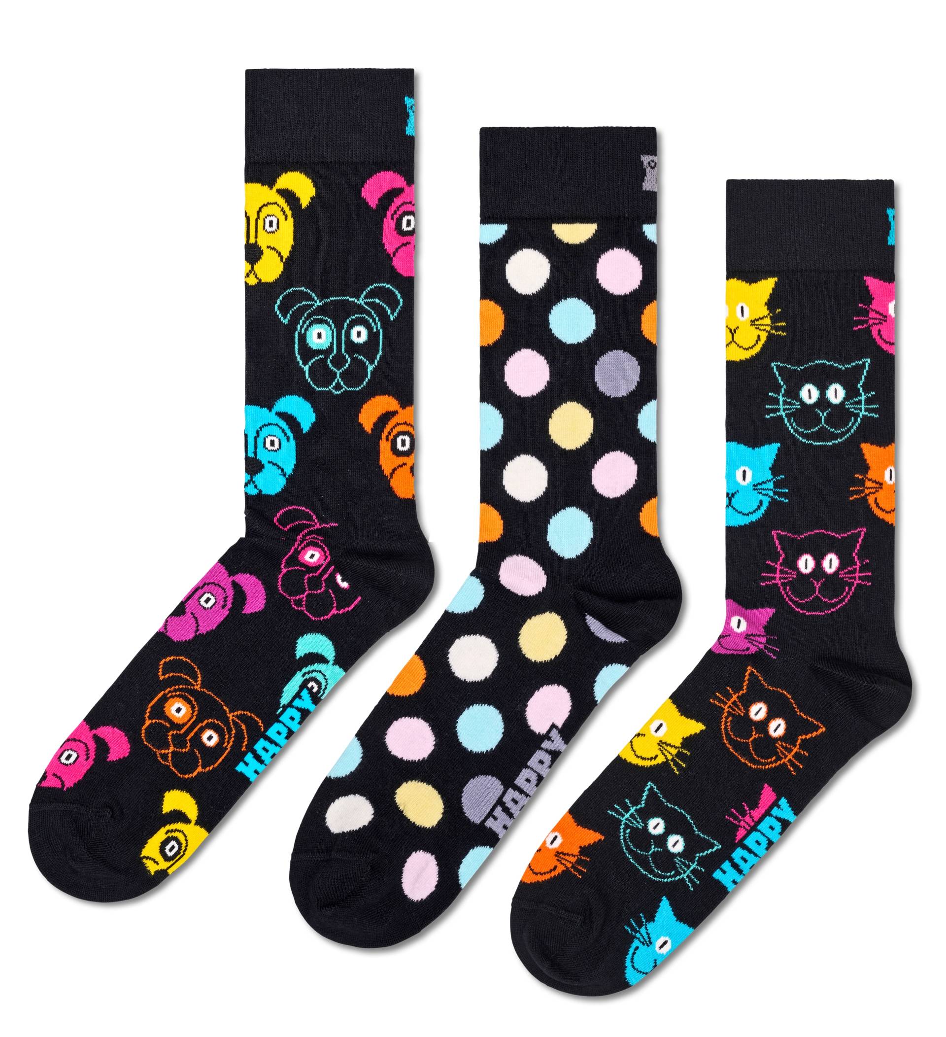 Happy Socks Socken, (Set, 3 Paar), mit verspielten Mustern von Happy Socks