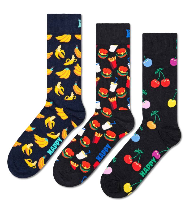 Happy Socks Socken, (3er Pack), mit verspielten Mustern von Happy Socks