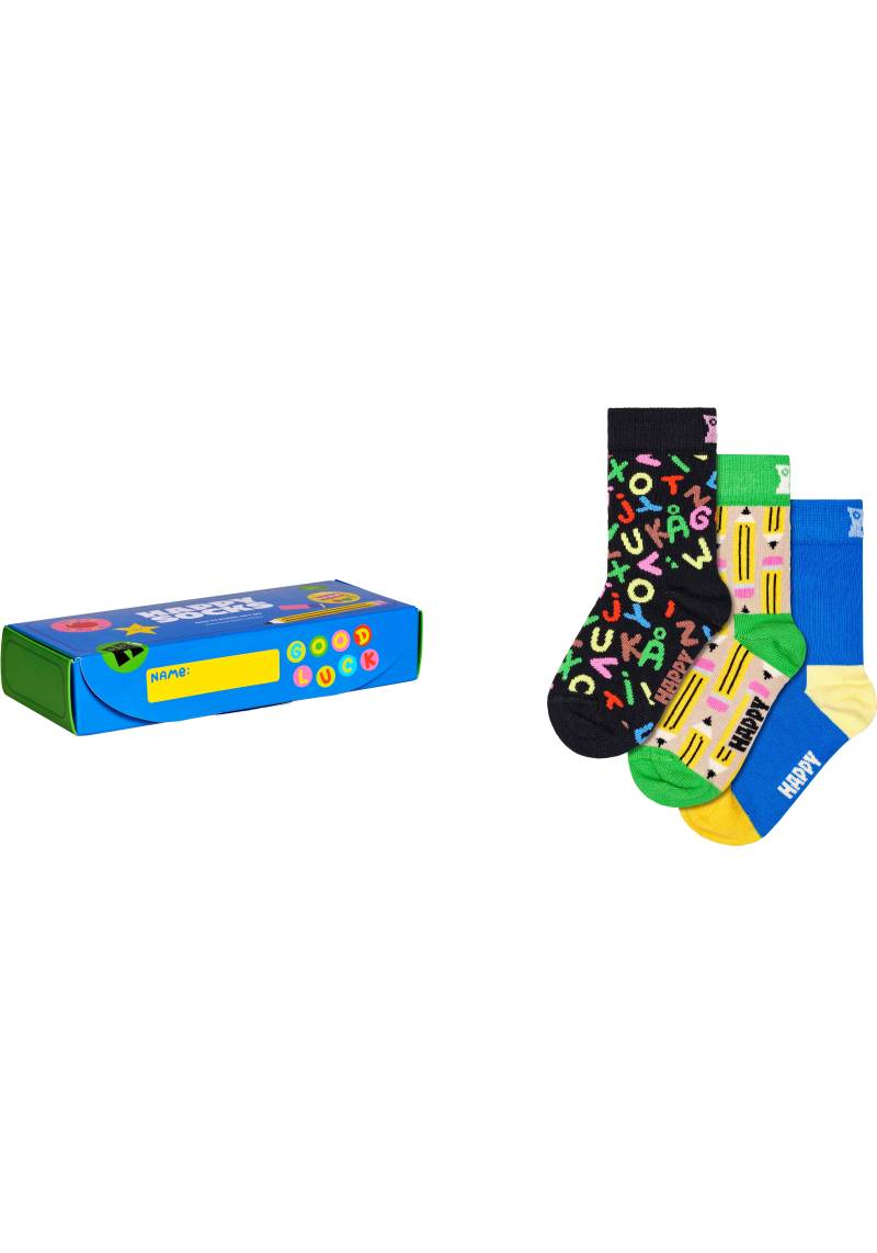 Happy Socks Socken »Back to School«, (3er Pack), mit unterschiedlichen Motiven von Happy Socks