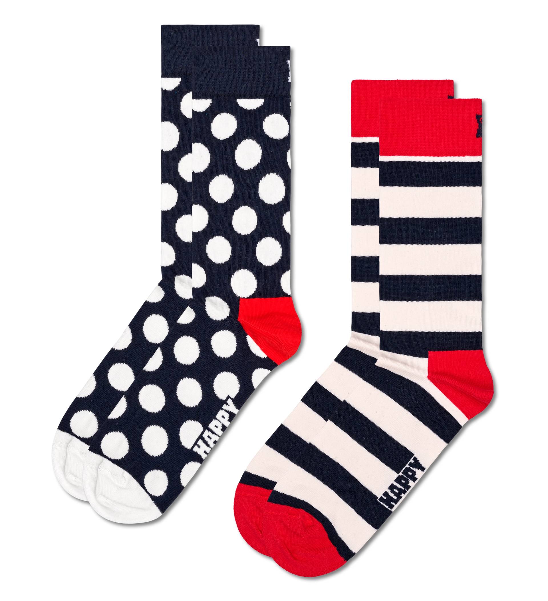 Happy Socks Socken »Classic Big Dot Socks«, (Packung, 2 Paar), Dots & Stripes von Happy Socks