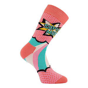 Happy Socks Super Mom Damen Socken 36-40 von Happy Socks