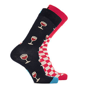 Happy Socks Wine Herren Socken Geschenkbox 41-46 von Happy Socks