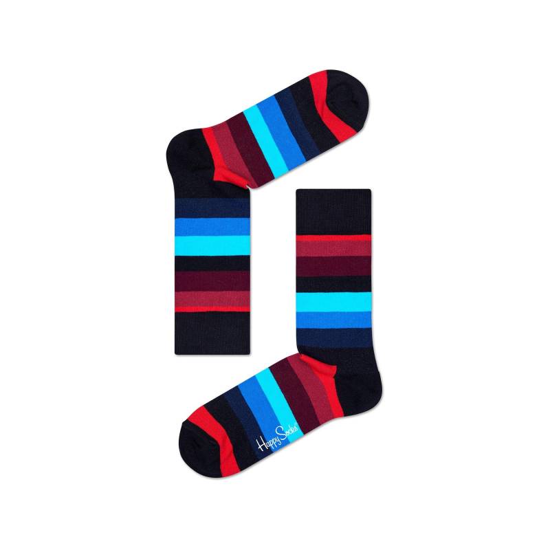 Wadenlange Socken Herren Schwarz-Bunt ONE SIZE von Happy Socks