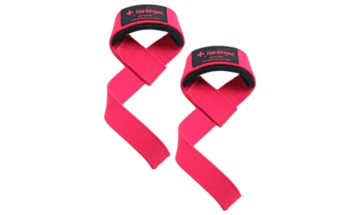 Harbinger Padded Cotton Lifting Straps Gewichthebergürtel pink von Harbinger