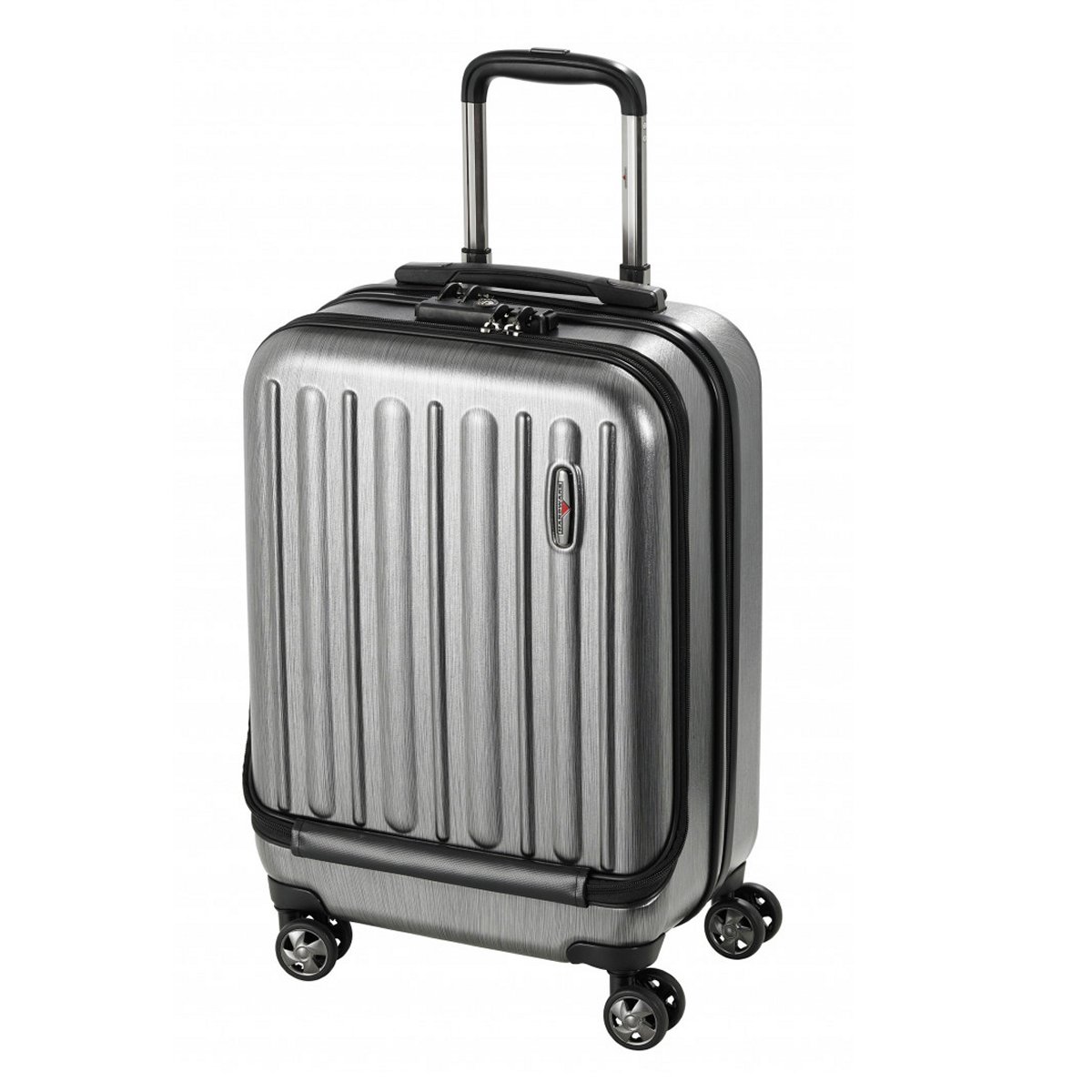 Profile Plus - Business Trolley "Hoch" in Metallic Grey Brushed