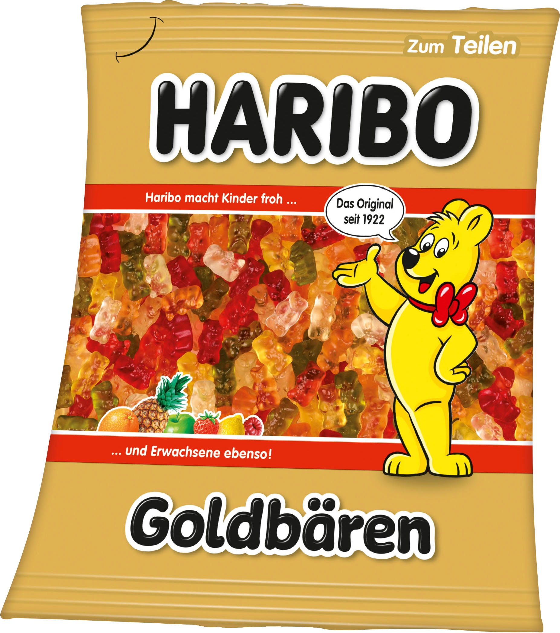 HARIBO Wohndecke »Haribo«, mit tollem Goldfarbenbären Motiv, Kuscheldecke von Haribo