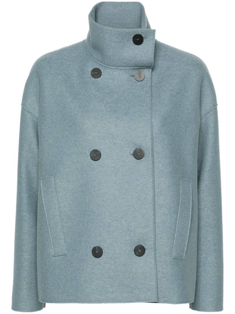 Harris Wharf London Cropped blazer - Blue von Harris Wharf London