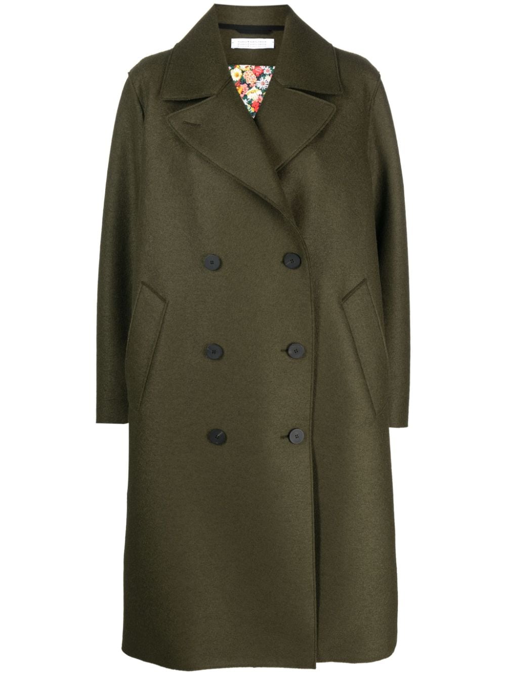 Harris Wharf London Sailor double-breasted virgin wool coat - Green von Harris Wharf London