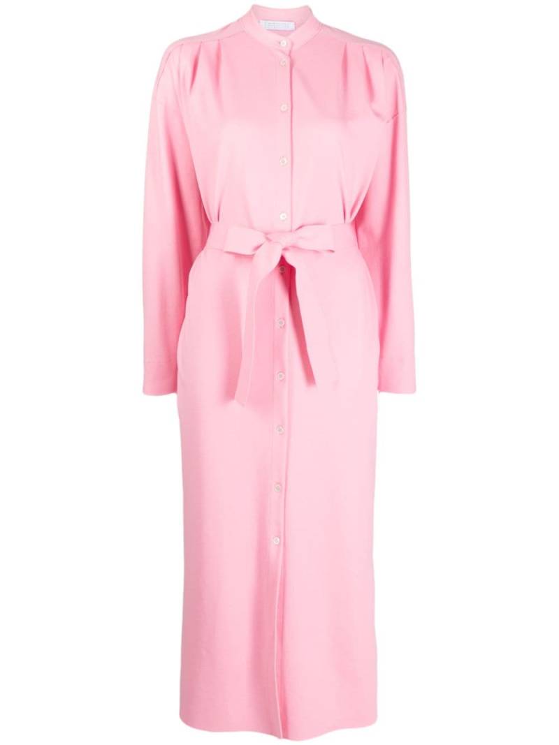 Harris Wharf London belted button-up shirt dress - Pink von Harris Wharf London