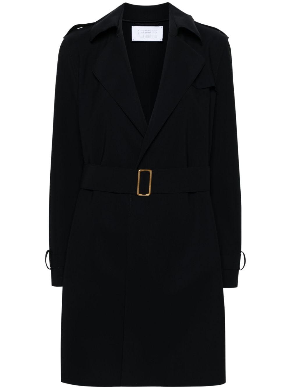 Harris Wharf London belted open-front trench coat - Black von Harris Wharf London
