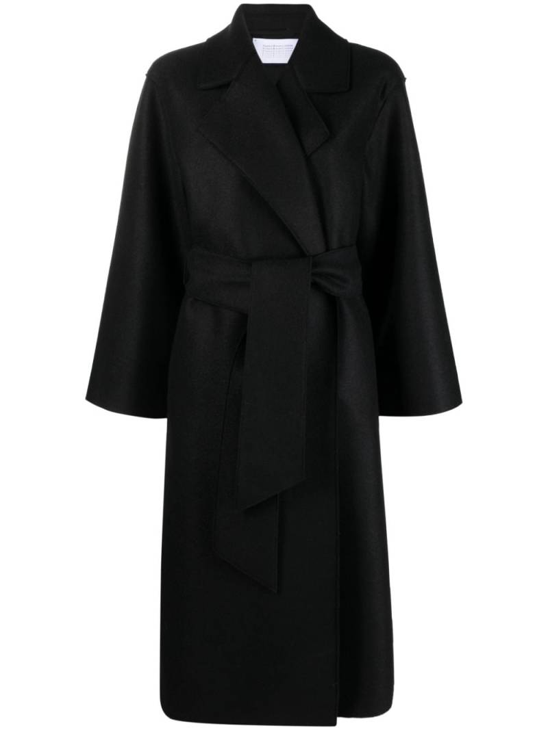 Harris Wharf London belted virgin-wool long coat - Black von Harris Wharf London