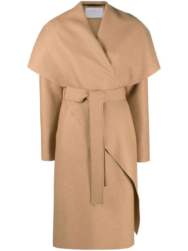 Harris Wharf London belted wrap coat - Neutrals von Harris Wharf London