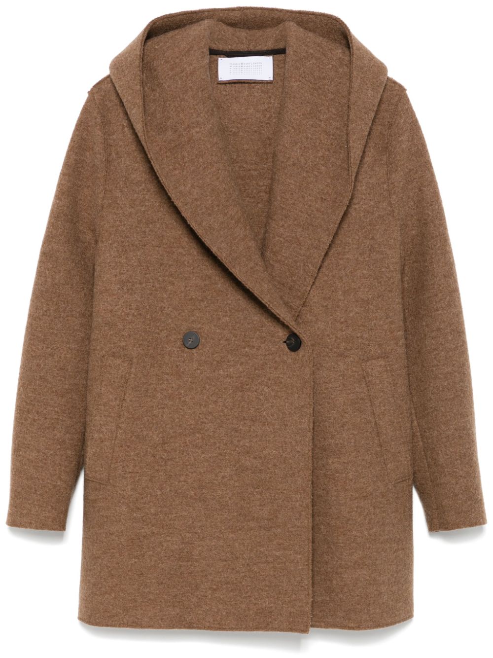 Harris Wharf London boiled-wool hooded coat - Brown von Harris Wharf London