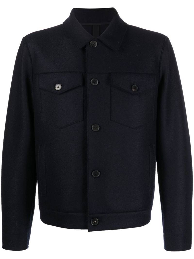 Harris Wharf London button-down shirt jacket - Blue von Harris Wharf London