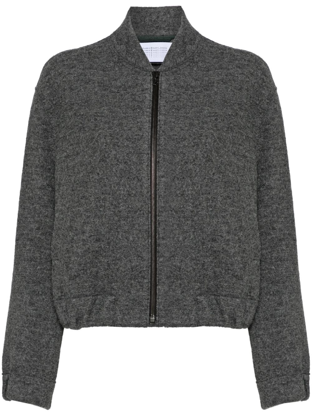 Harris Wharf London cropped bomber jacket - Grey von Harris Wharf London