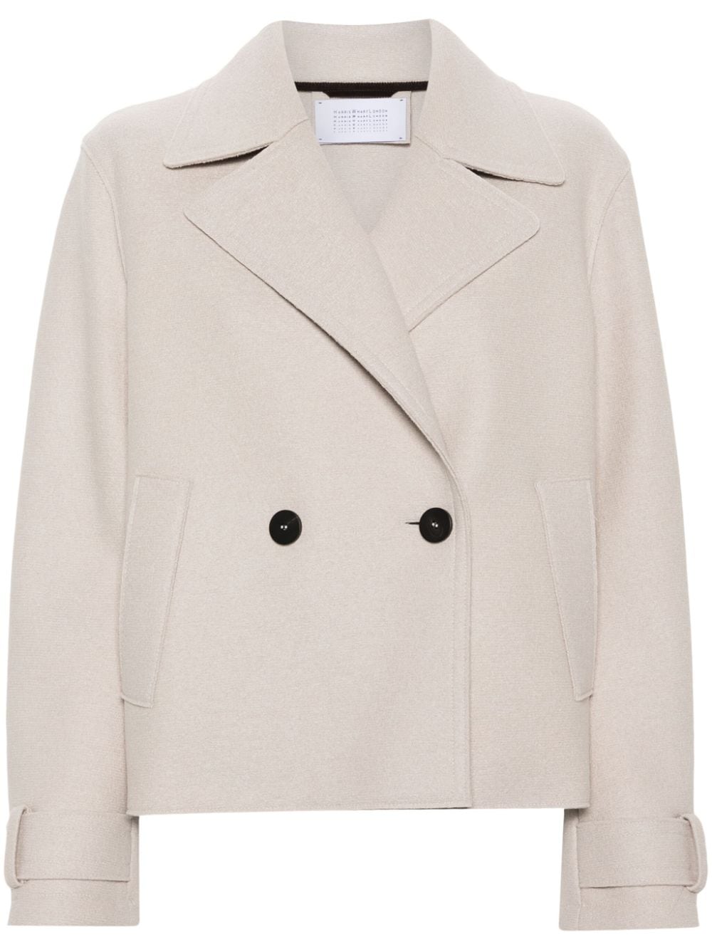 Harris Wharf London cropped wool jacket - Neutrals von Harris Wharf London