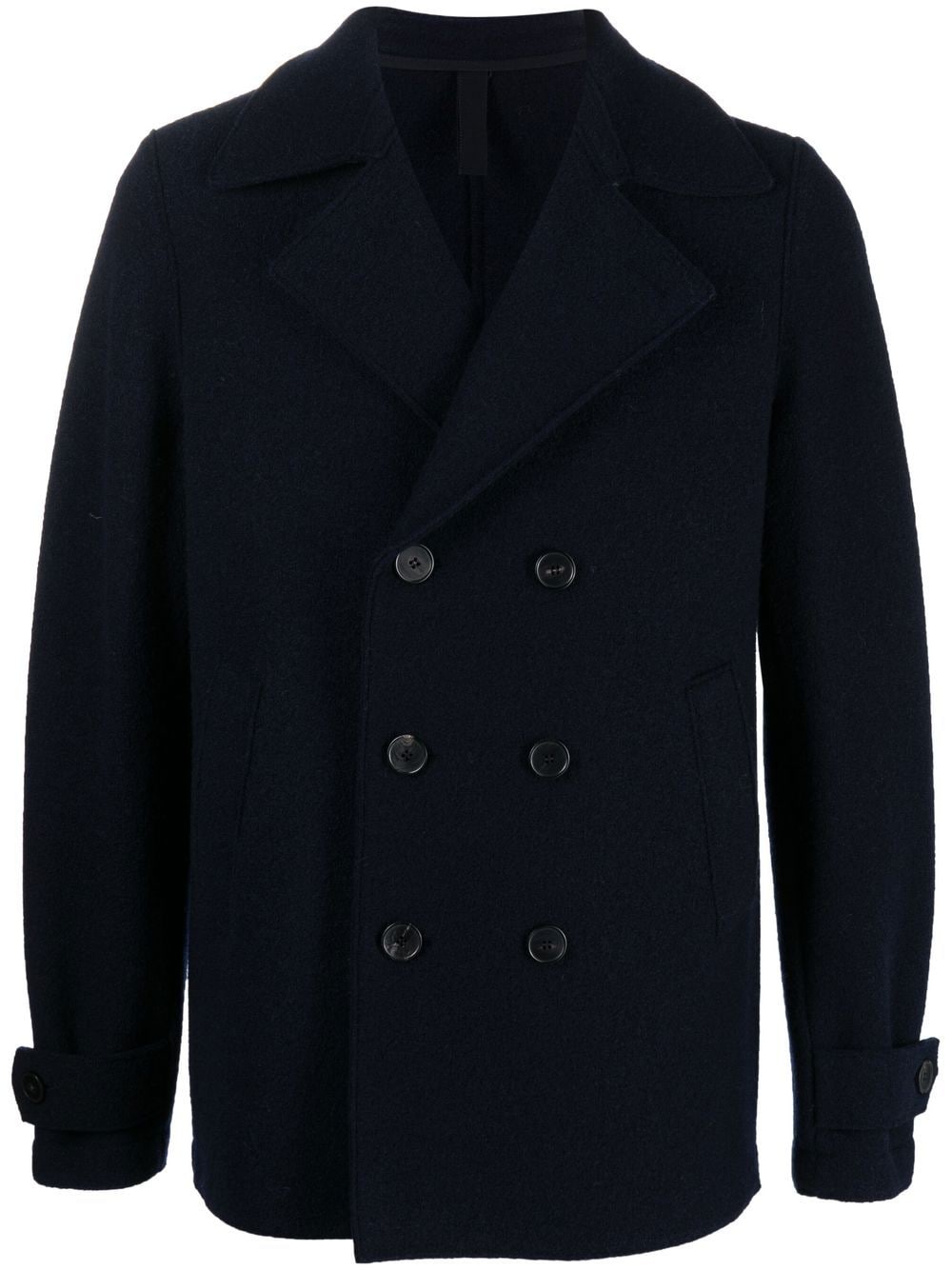 Harris Wharf London double-breasted button-fastening peacoat - Blue von Harris Wharf London