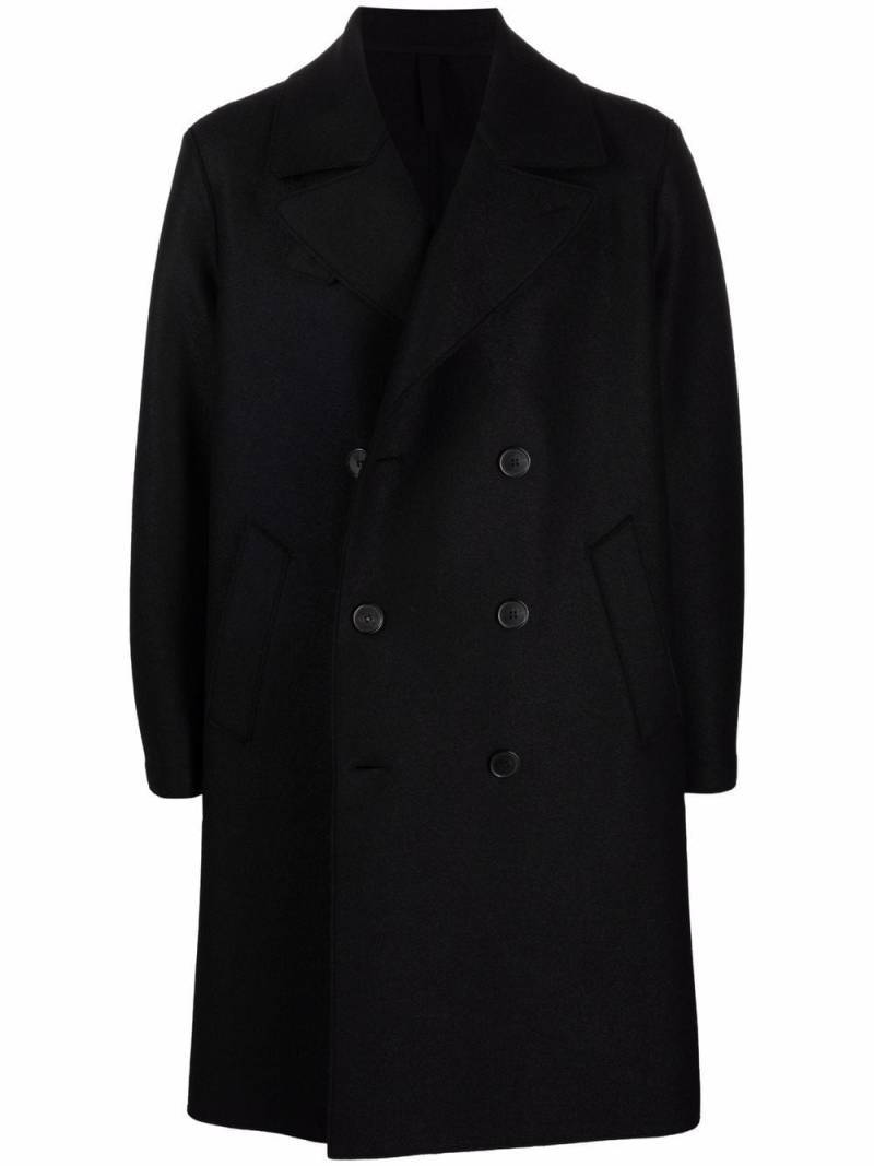 Harris Wharf London double-breasted tailored coat - Black von Harris Wharf London