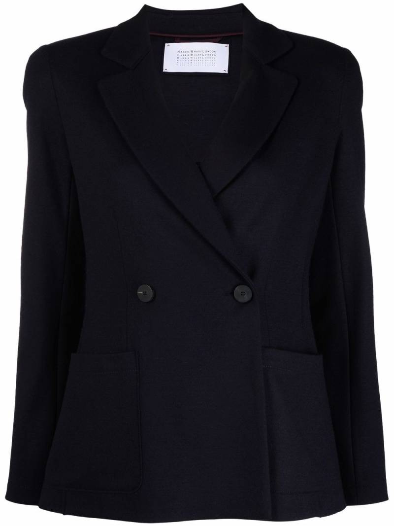 Harris Wharf London double-breasted virgin wool blazer - Blue von Harris Wharf London