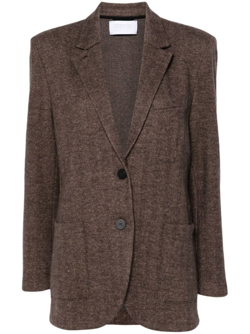 Harris Wharf London herringbone blazer - Brown von Harris Wharf London