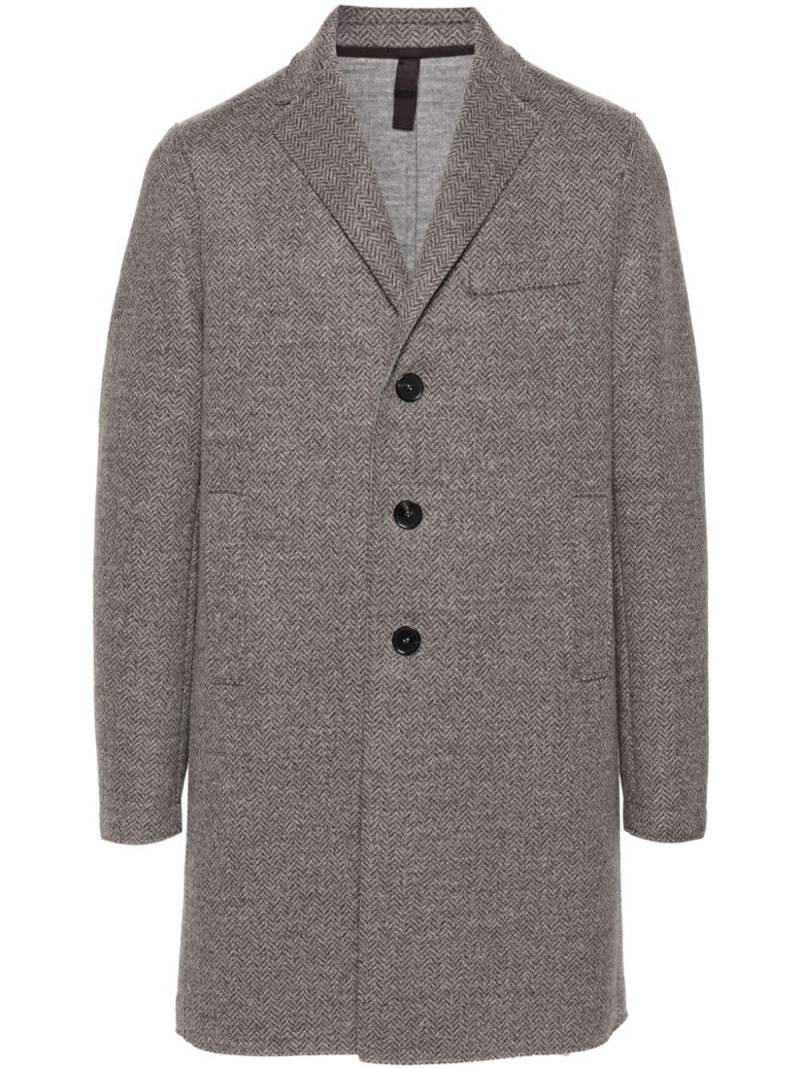 Harris Wharf London herringbone coat - Grey von Harris Wharf London