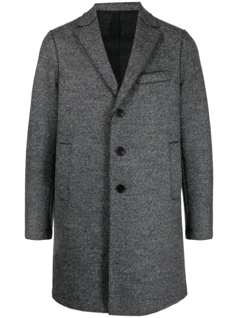 Harris Wharf London herringbone single-breasted coat - Grey von Harris Wharf London