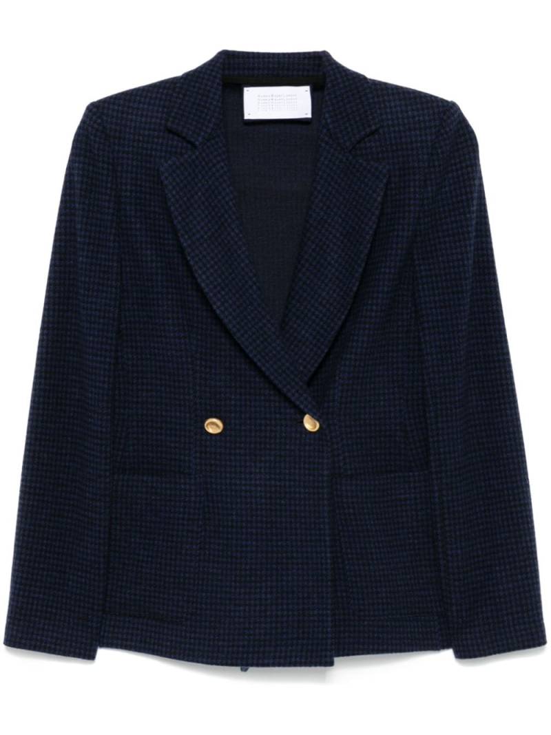 Harris Wharf London houndstooth-pattern blazer - Blue von Harris Wharf London