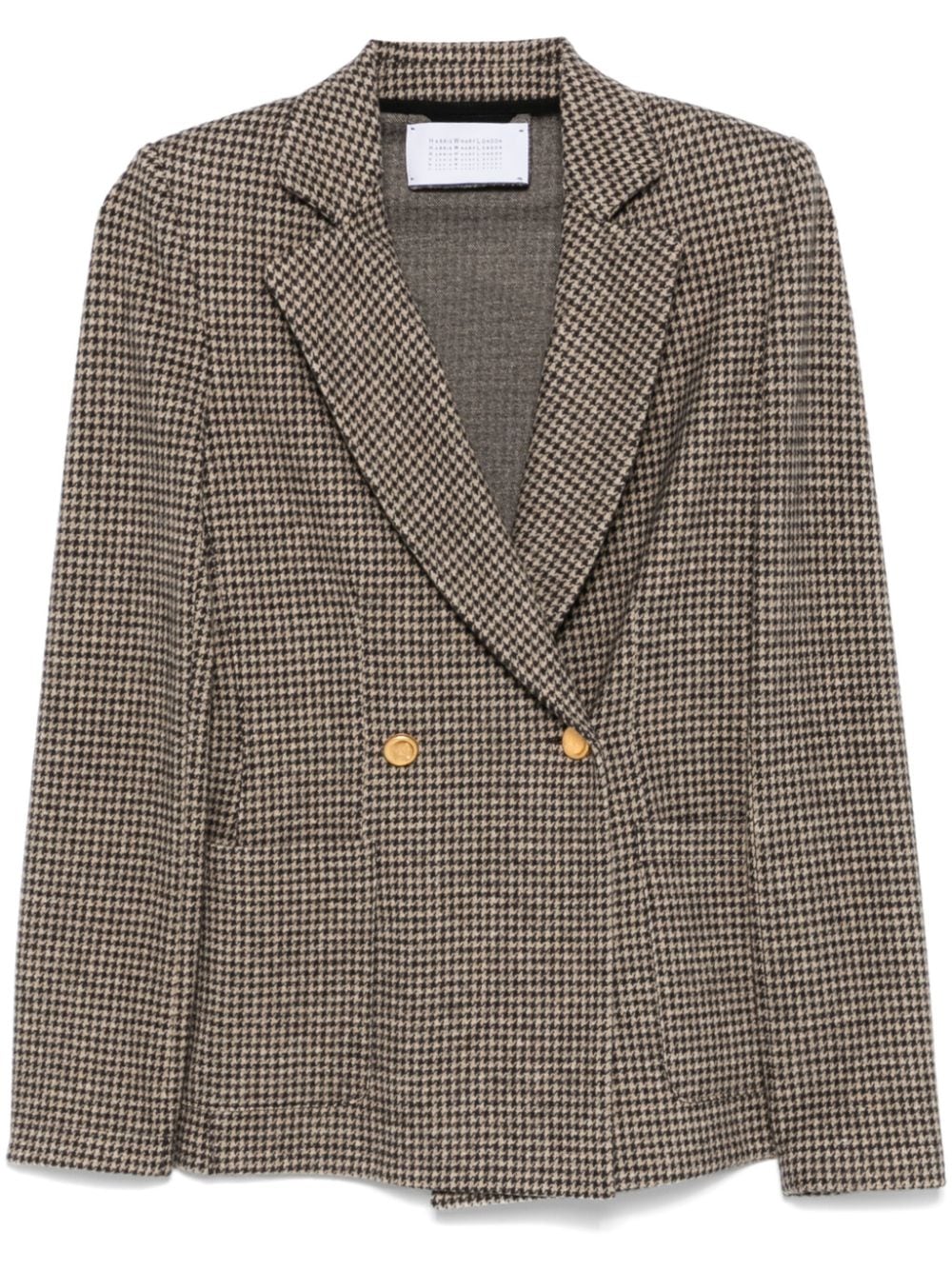 Harris Wharf London houndstooth-pattern blazer - Neutrals von Harris Wharf London