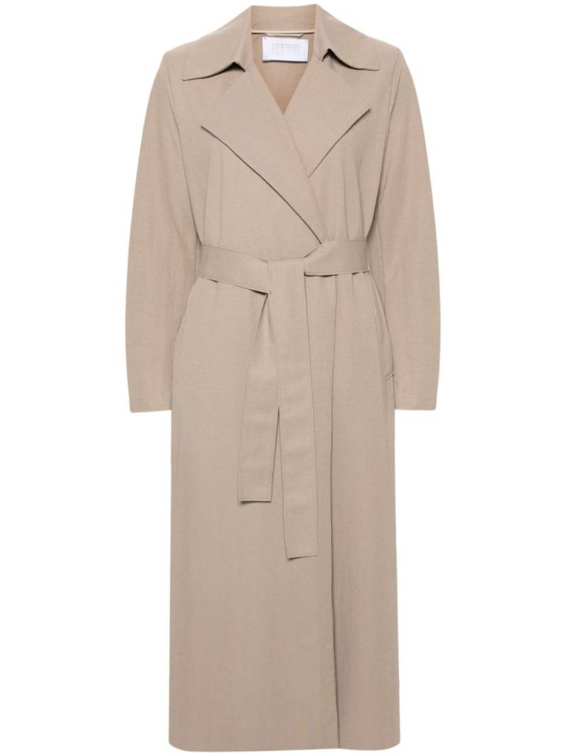 Harris Wharf London notched-lapel belted trench coat - Neutrals von Harris Wharf London