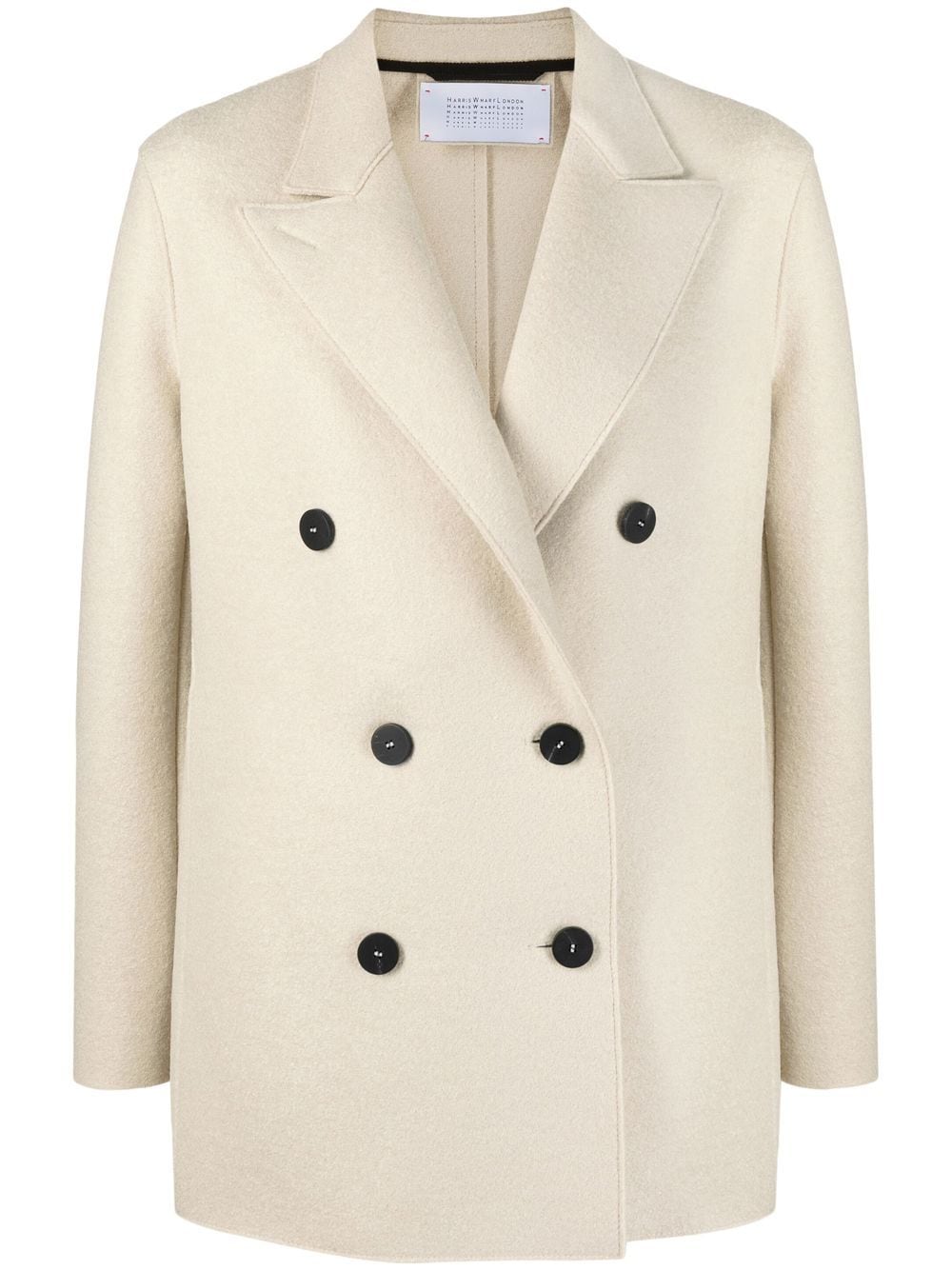 Harris Wharf London peak lapels double-breasted blazer - Neutrals von Harris Wharf London