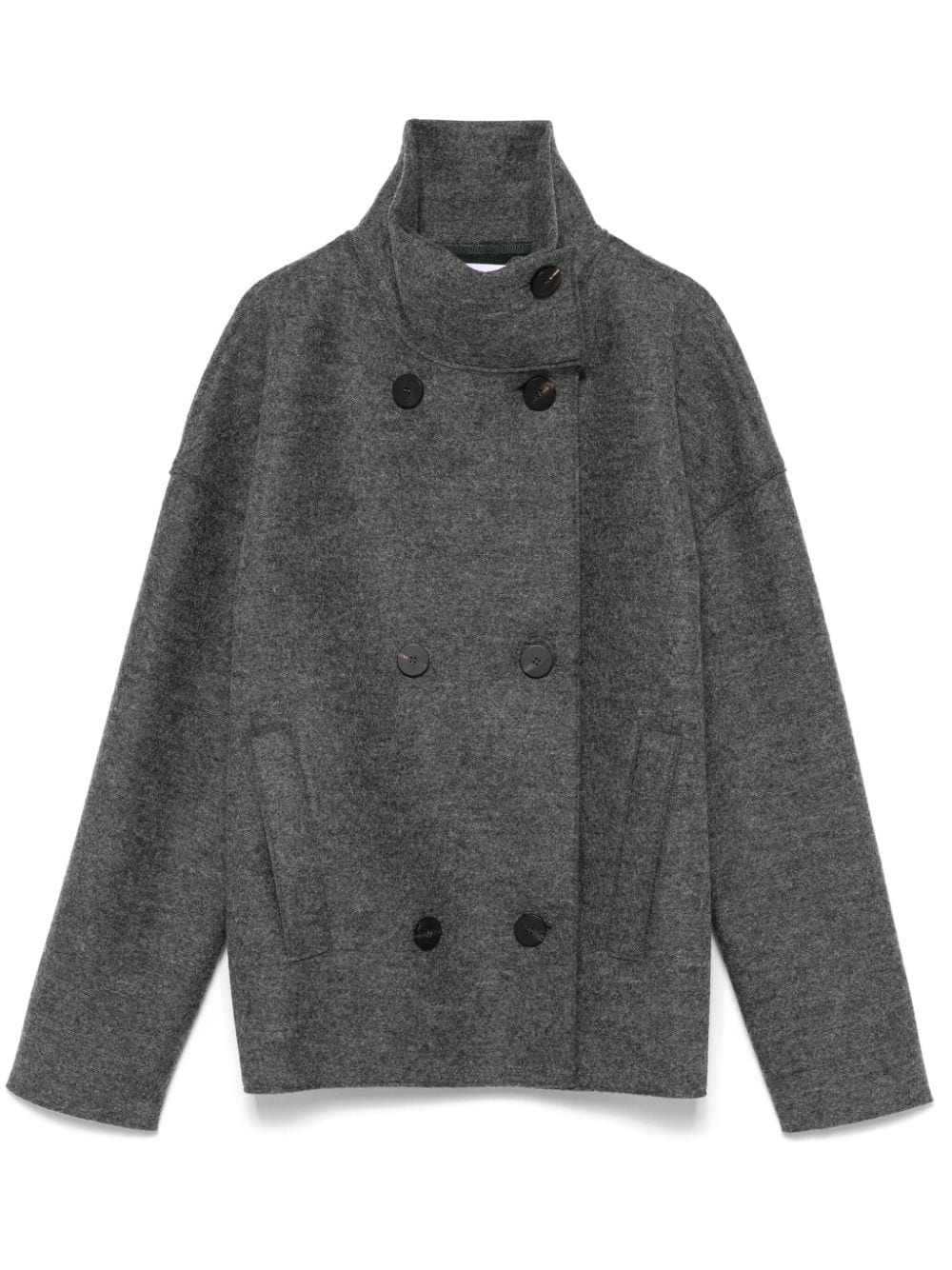 Harris Wharf London pressed-wool cropped jacket - Grey von Harris Wharf London