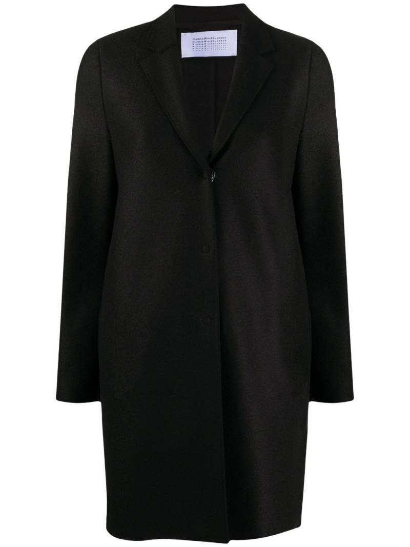 Harris Wharf London single breasted coat - Black von Harris Wharf London