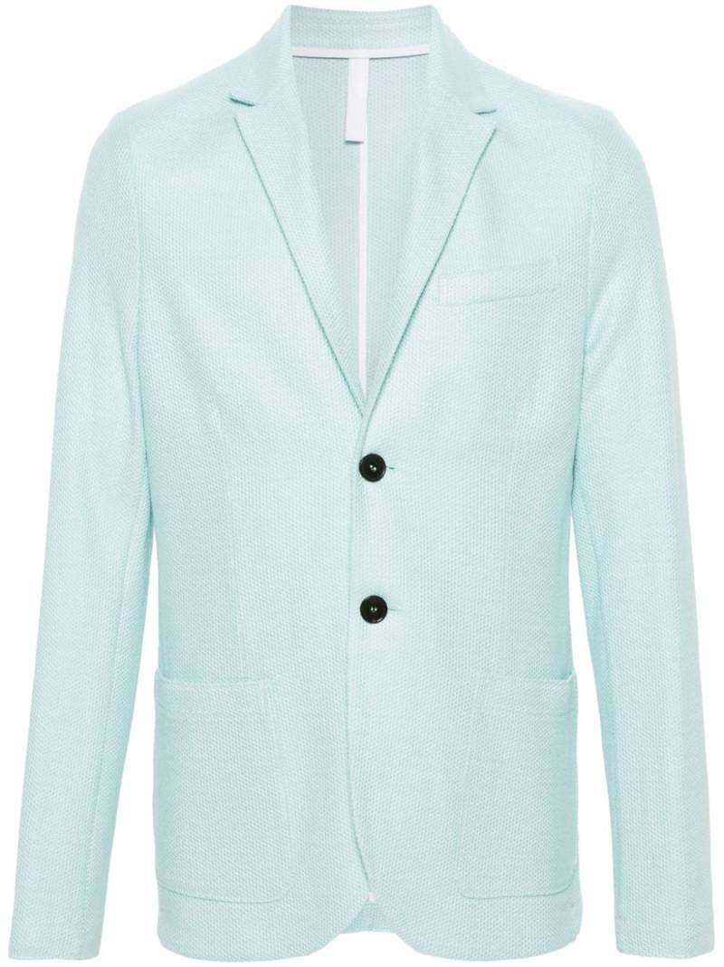 Harris Wharf London single-breasted honeycomb blazer - Blue von Harris Wharf London