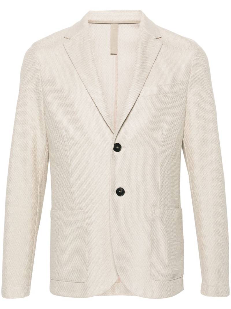 Harris Wharf London single-breasted linen blend blazer - Neutrals von Harris Wharf London