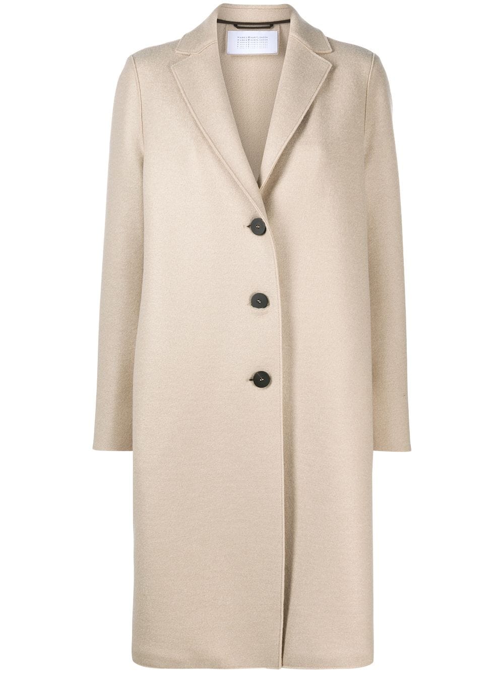 Harris Wharf London single-breasted mid-length coat - Neutrals von Harris Wharf London