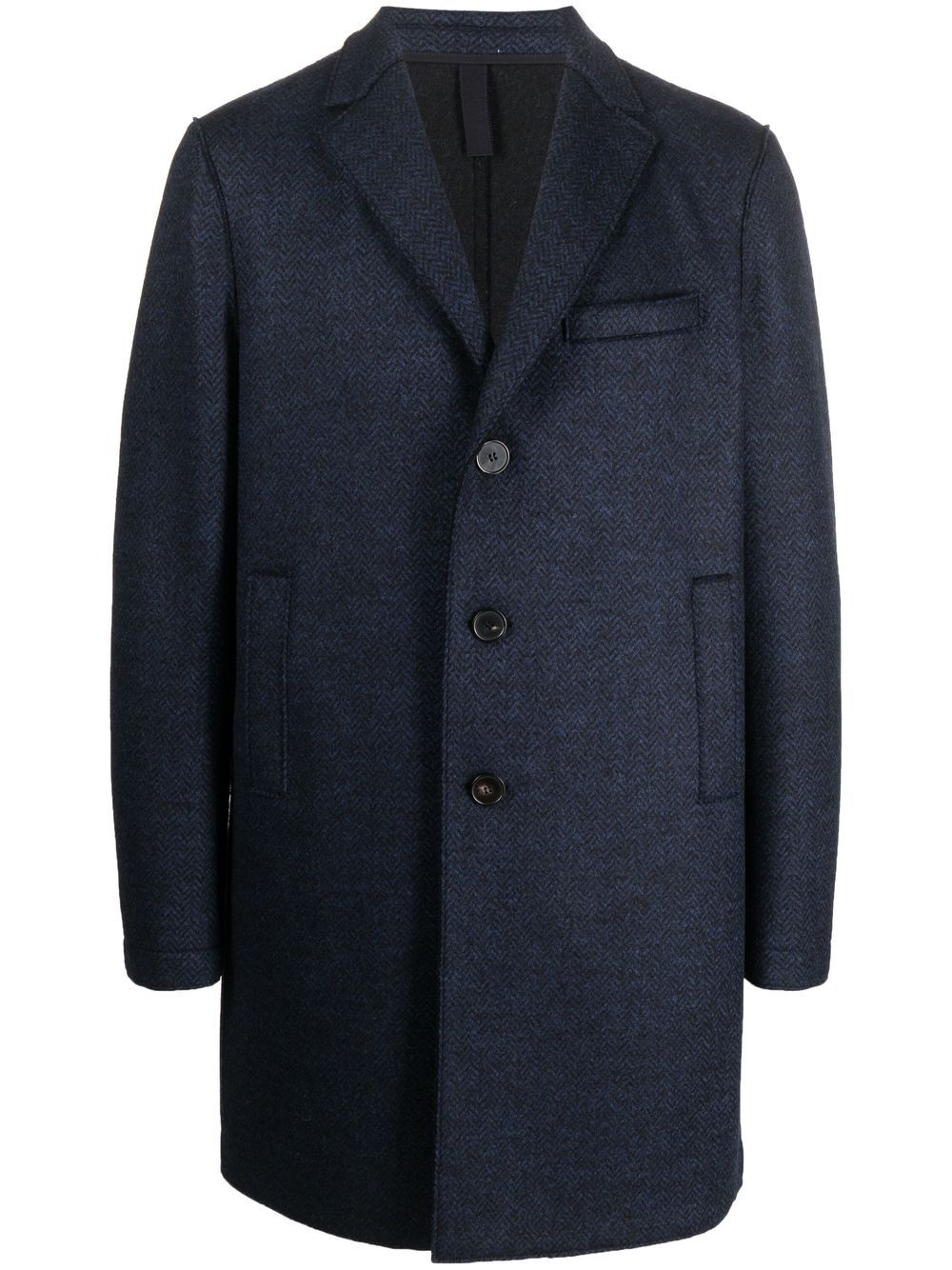 Harris Wharf London single-breasted overcoat - Blue von Harris Wharf London