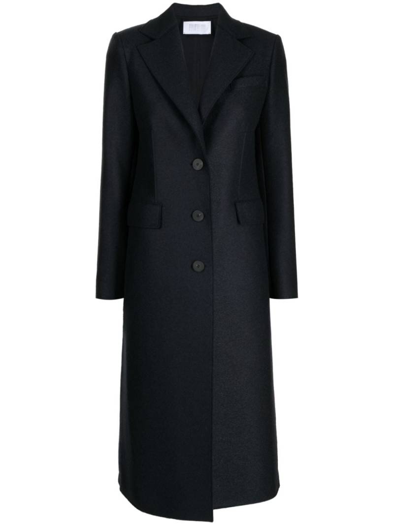 Harris Wharf London single-breasted virgin wool coat - Blue von Harris Wharf London